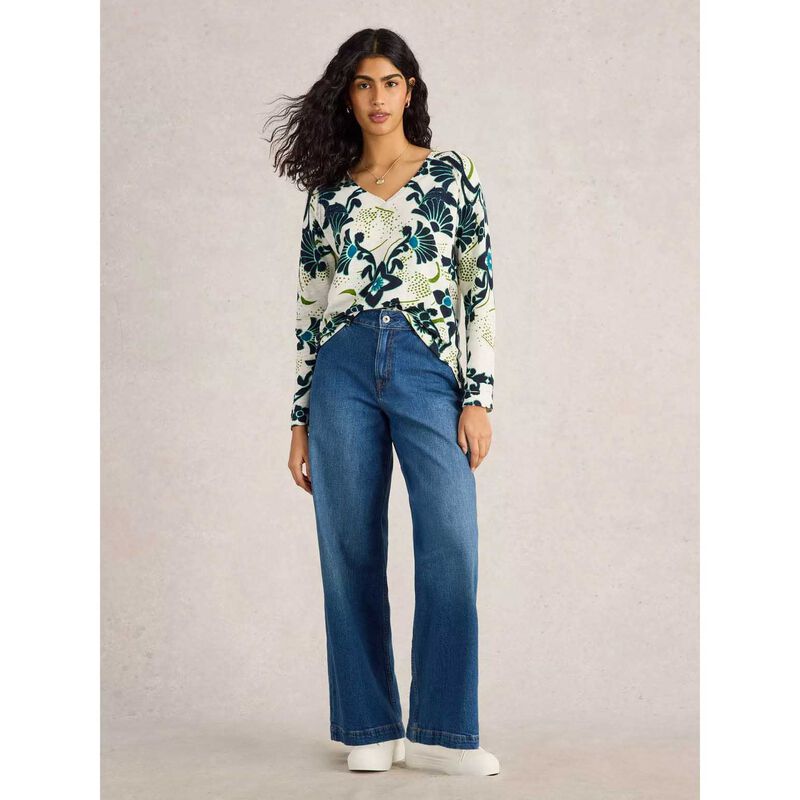White Stuff Naria Print Jumper image number 3